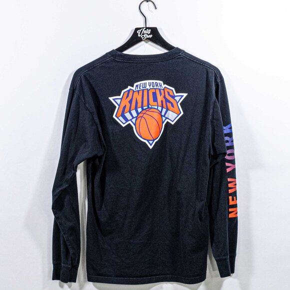 New York Knicks NIKE T-Shirt Swoosh NYC Long Sleeve Small Y2K Streetwear NBA - Picture 1 of 7